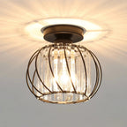 Lampada da soffitto in vetro a forma di lanterna creativa moderna