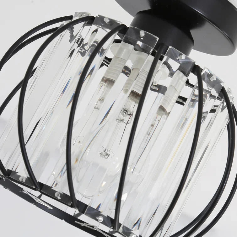 Lampada da soffitto in vetro a forma di lanterna creativa moderna