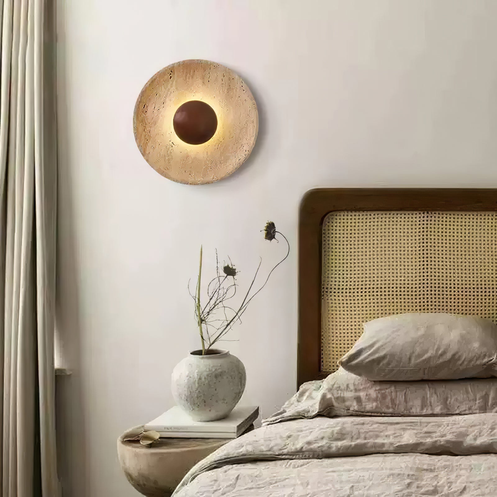 Lampada da Parete in Travertino Aveny Sun
