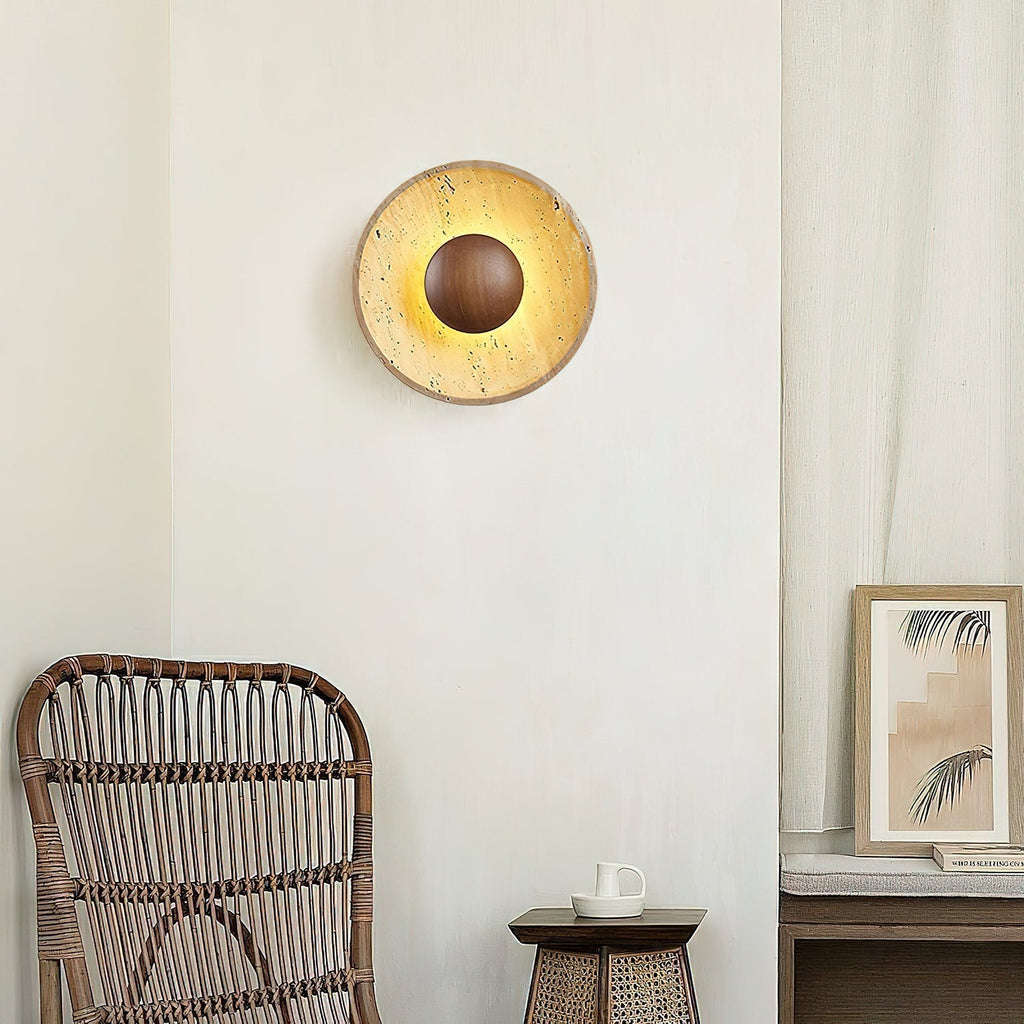Lampada da Parete in Travertino Aveny Sun