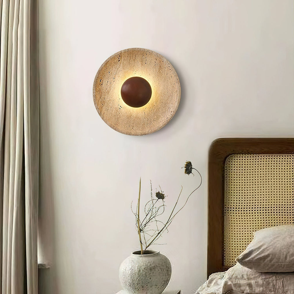 Lampada da Parete in Travertino Aveny Sun
