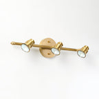 Lampada da Parete in Ottone Halophane