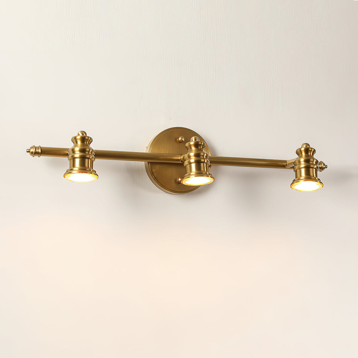 Lampada da Parete in Ottone Halophane