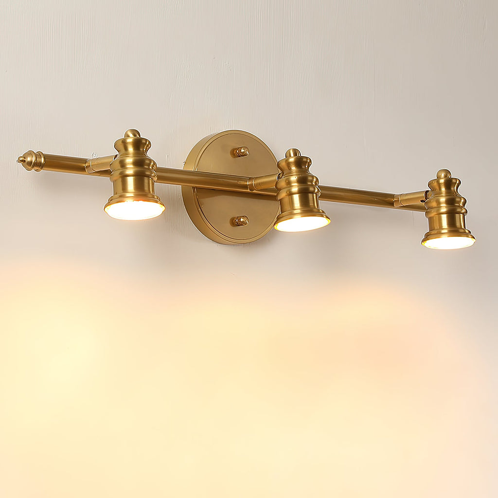 Lampada da Parete in Ottone Halophane