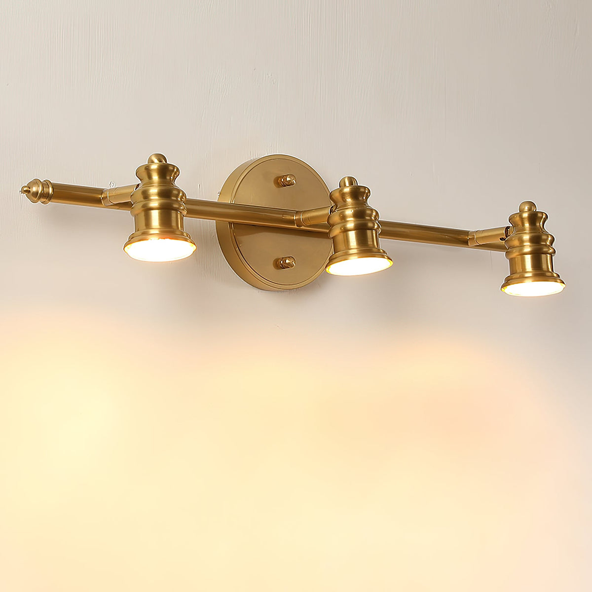 Lampada da Parete in Ottone Halophane