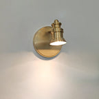Lampada da Parete in Ottone Halophane