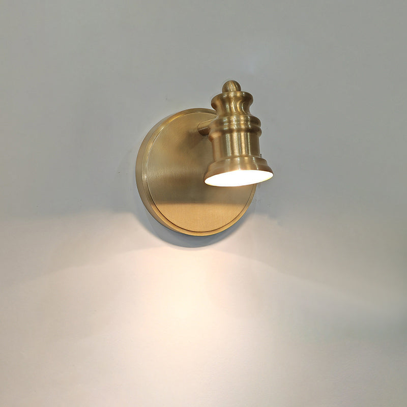 Lampada da Parete in Ottone Halophane