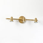 Lampada da Parete in Ottone Halophane