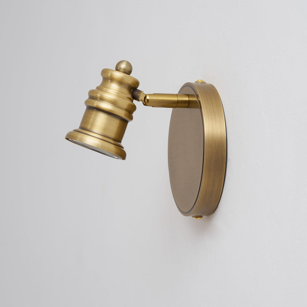Lampada da Parete in Ottone Halophane