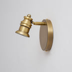 Lampada da Parete in Ottone Halophane