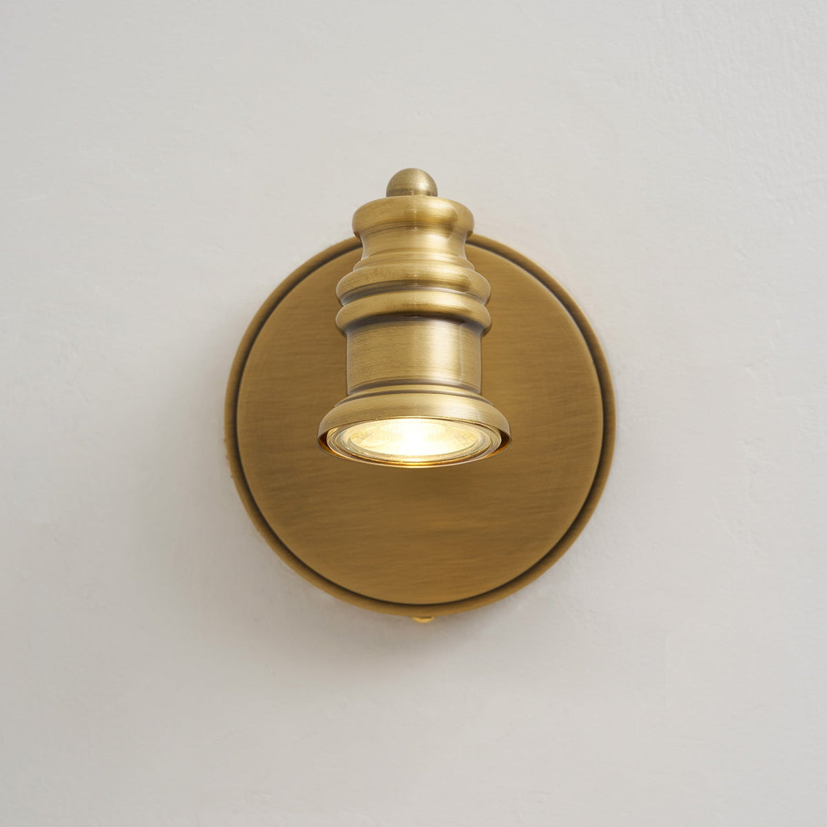 Lampada da Parete in Ottone Halophane