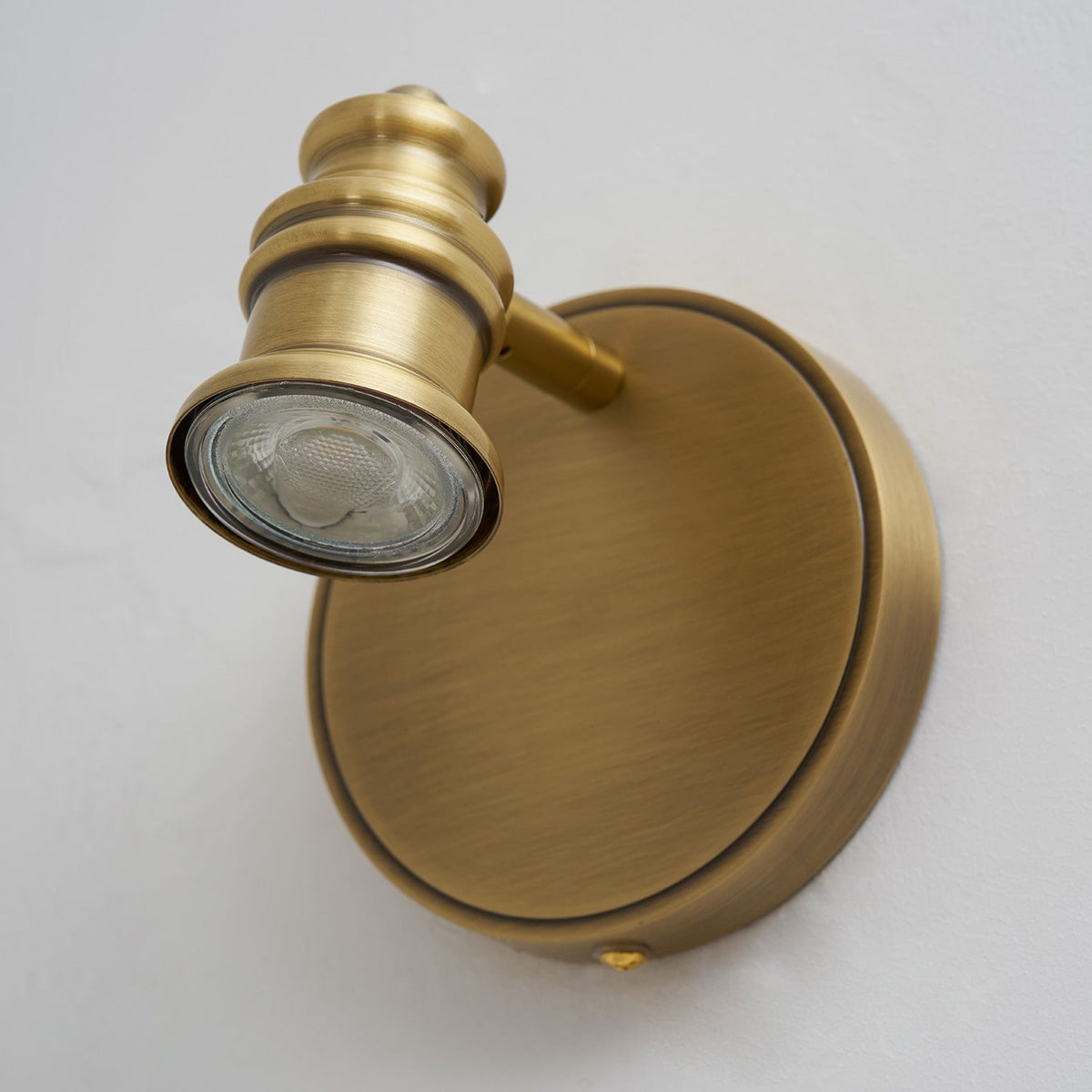 Lampada da Parete in Ottone Halophane