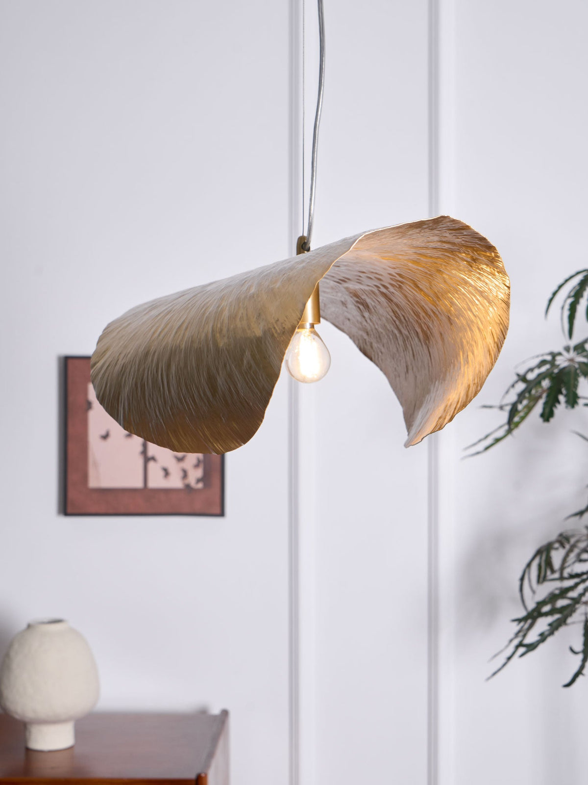 Lampada a sospensione martellata