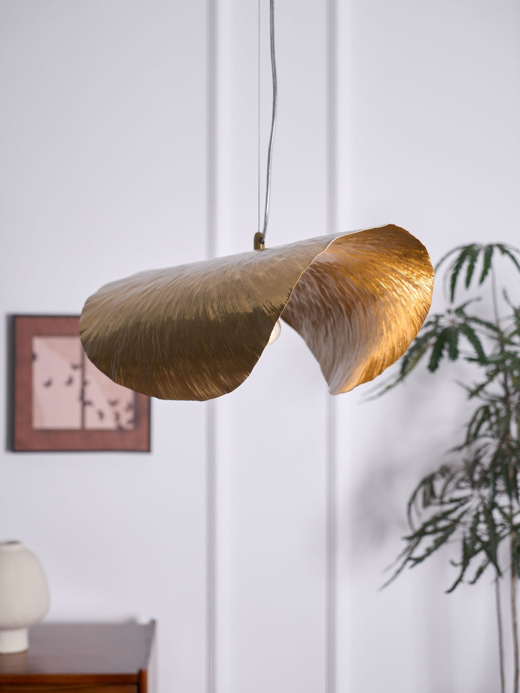 Lampada a sospensione martellata