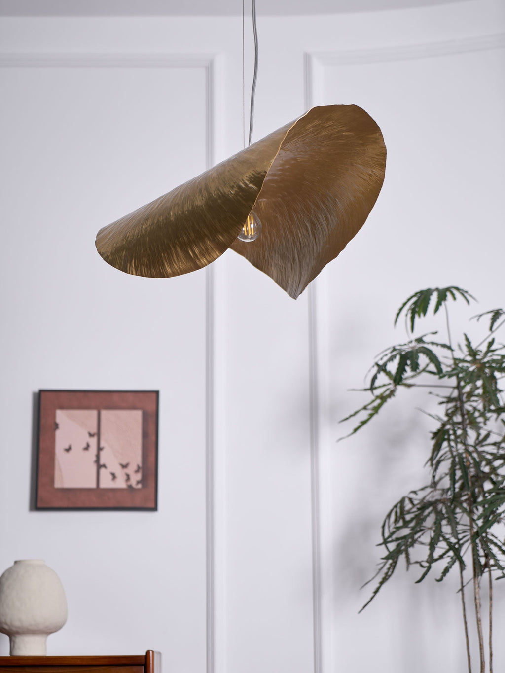 Lampada a sospensione martellata