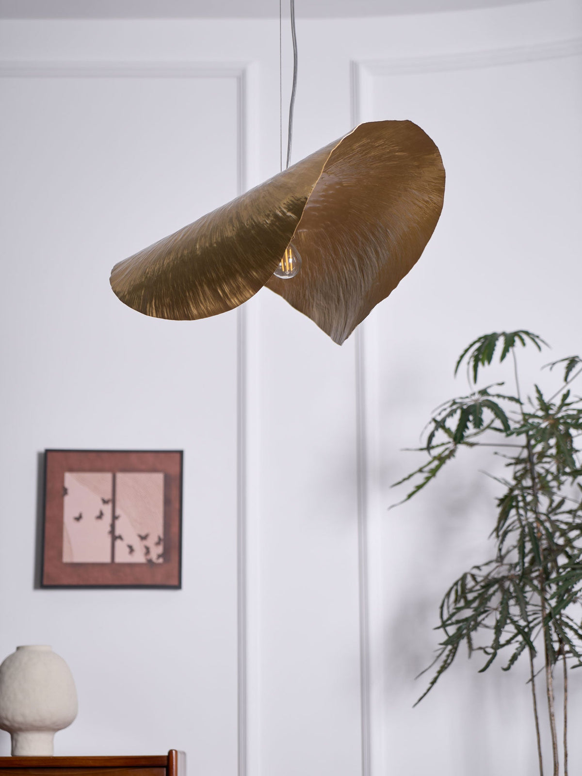 Lampada a sospensione martellata