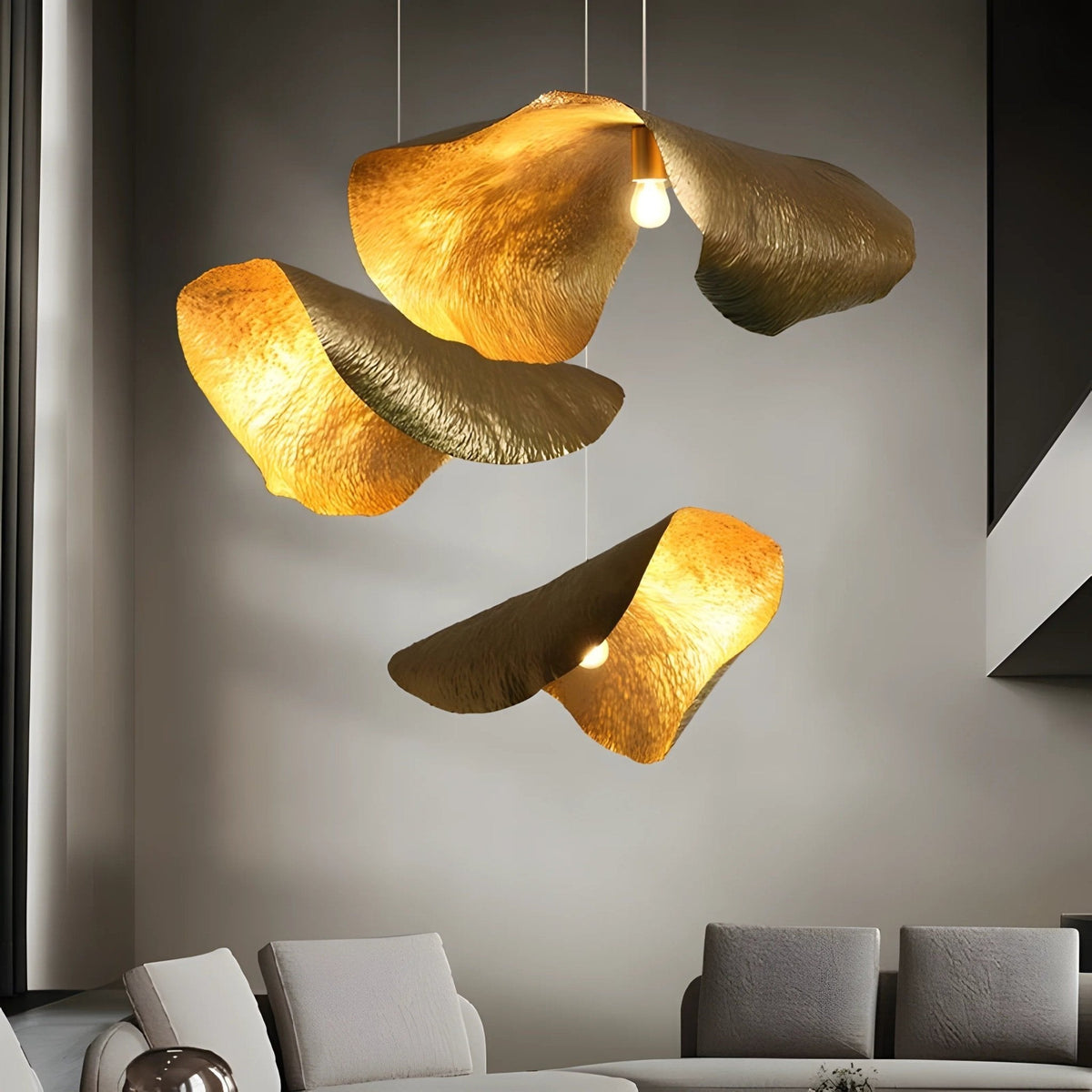 Lampada a sospensione martellata