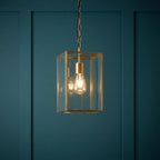 Lampadario Hammond Grand in Ottone e Vetro