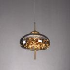 Glacial Glow - Lampade a sospensione in vetro soffiato a mano