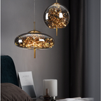 Glacial Glow - Lampade a sospensione in vetro soffiato a mano