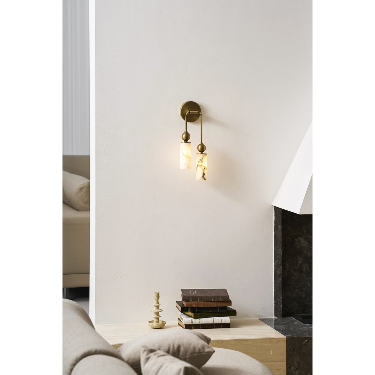 Lampada da Parete Harlin Alabastro