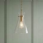 Lampadario in Ottone Harlow