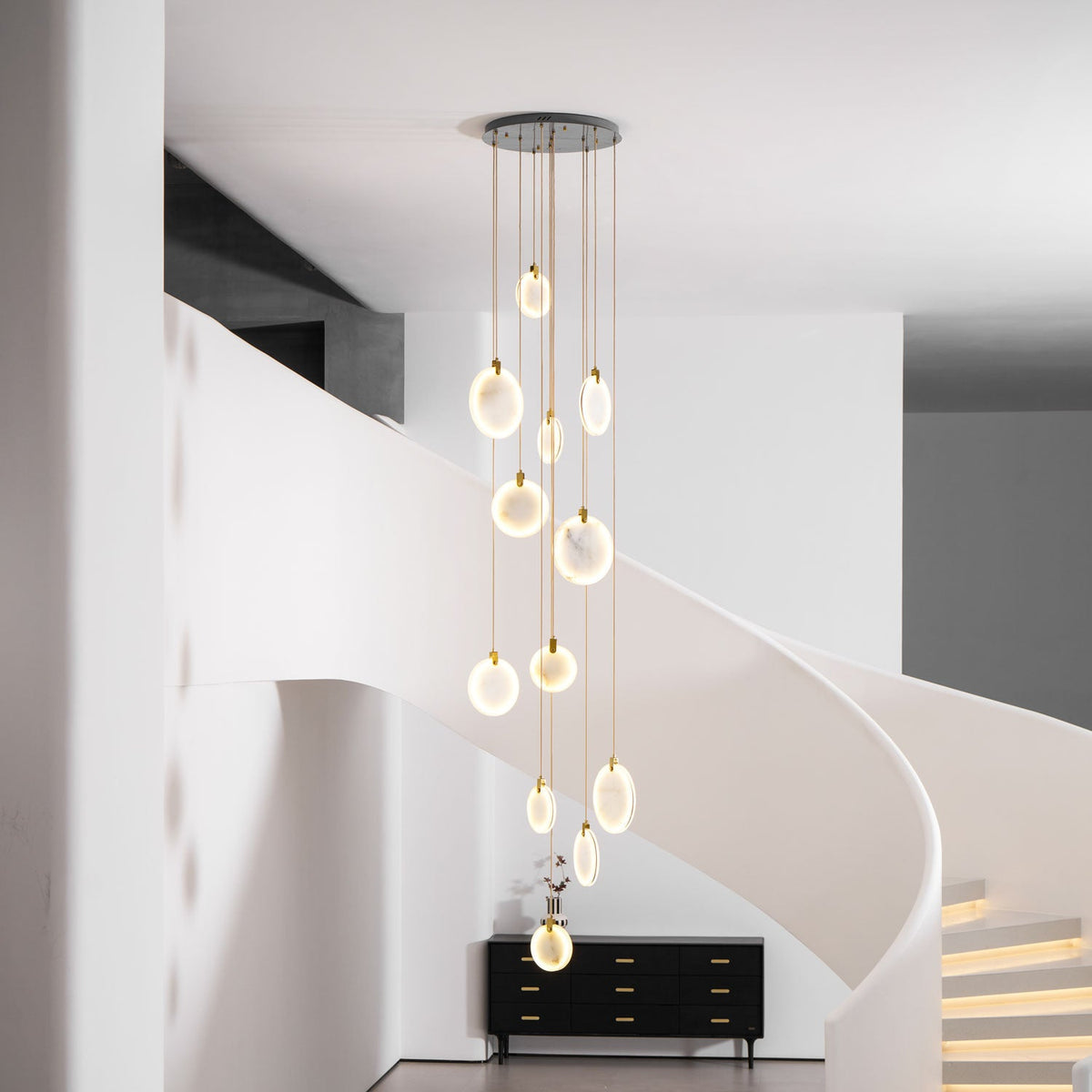 Lampada a Sospensione in Alabastro Harvest