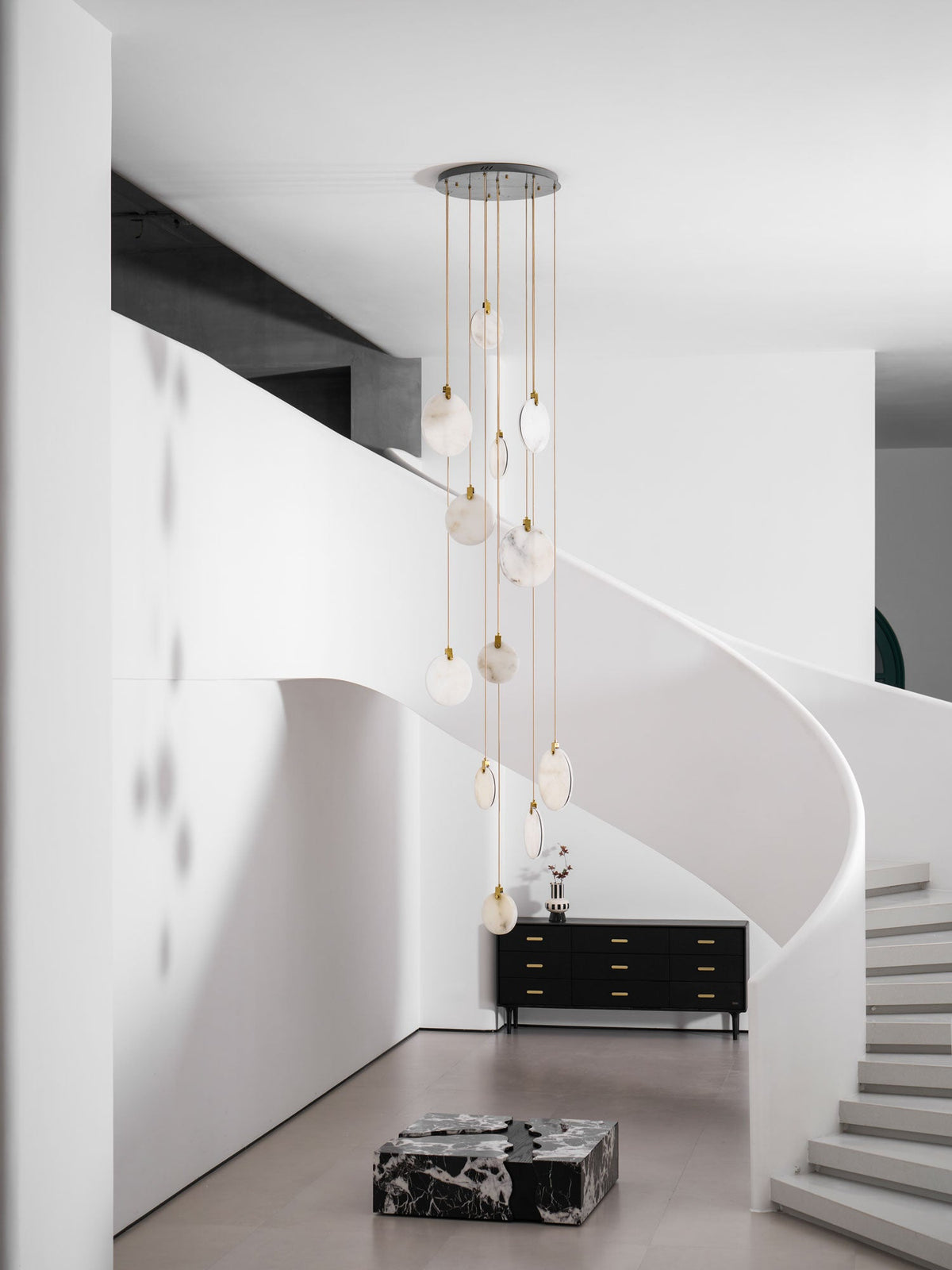 Lampada a Sospensione in Alabastro Harvest