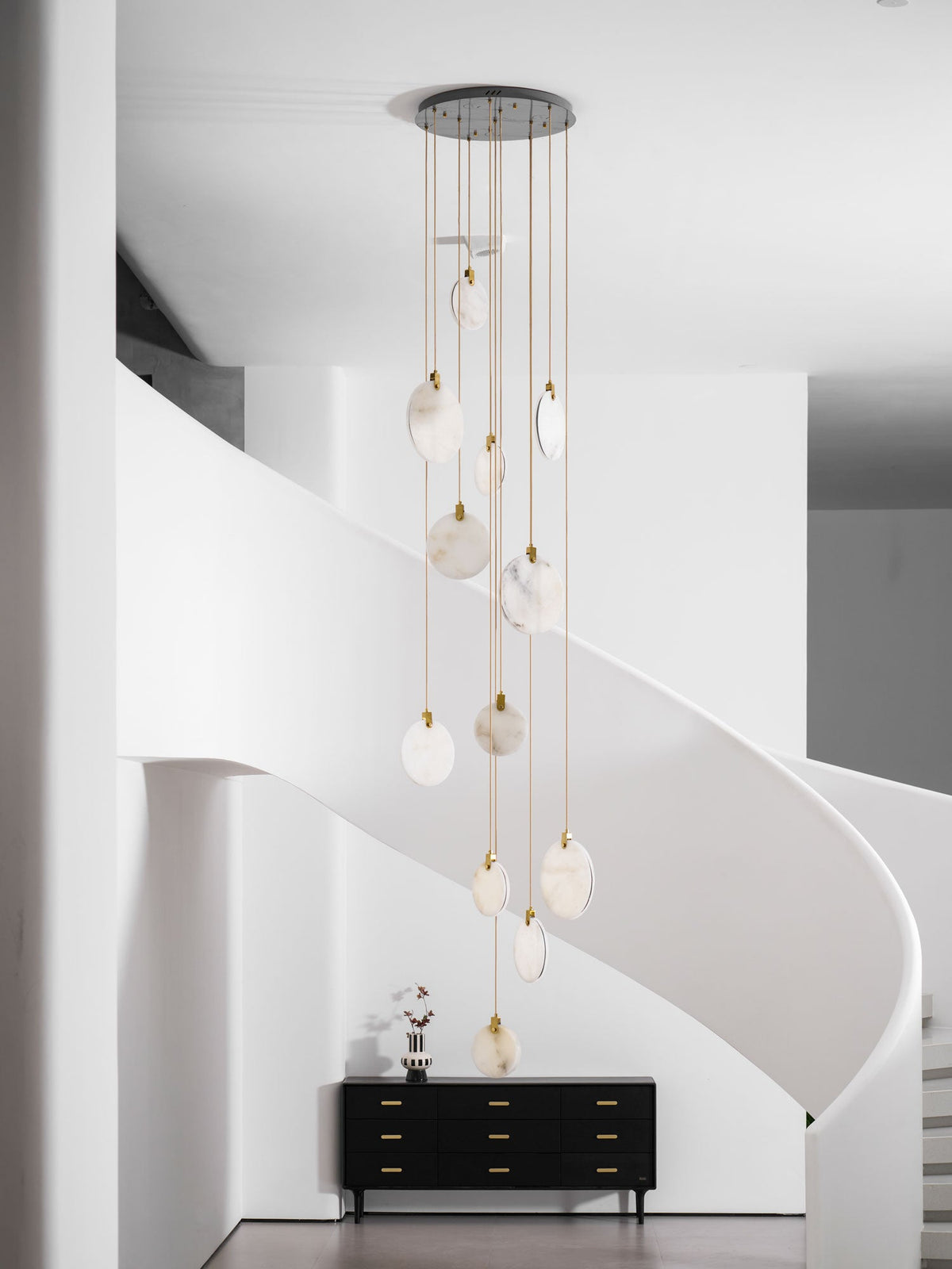 Lampada a Sospensione in Alabastro Harvest