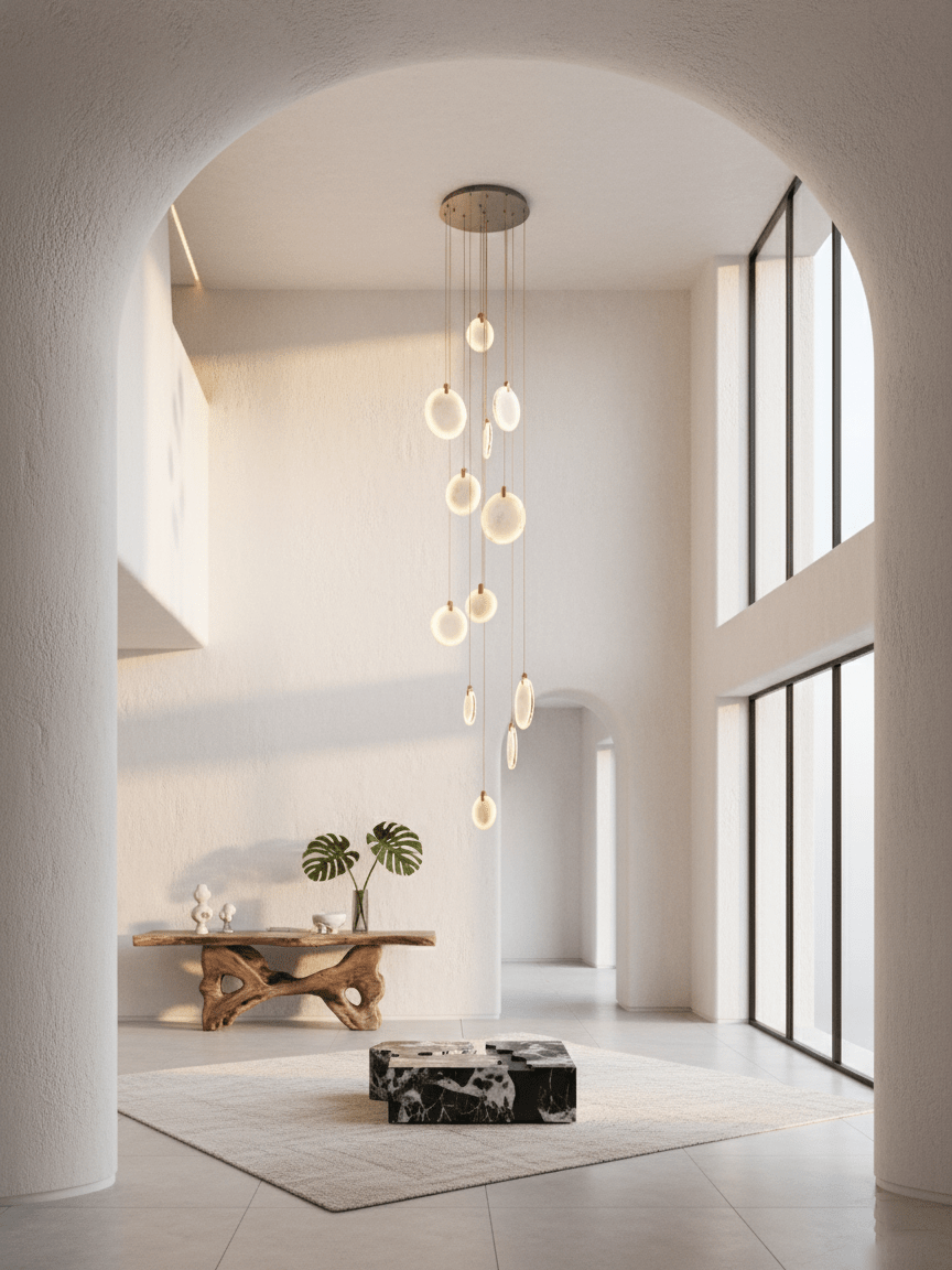 Lampada a Sospensione in Alabastro Harvest