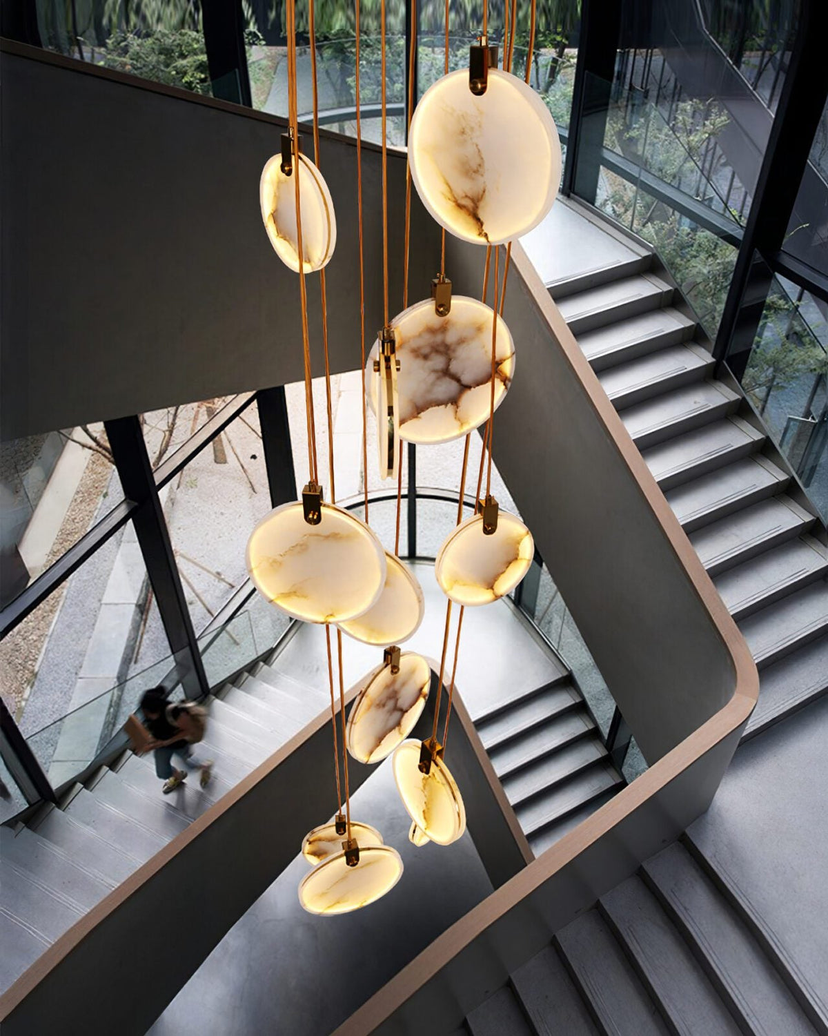 Lampada a Sospensione in Alabastro Harvest