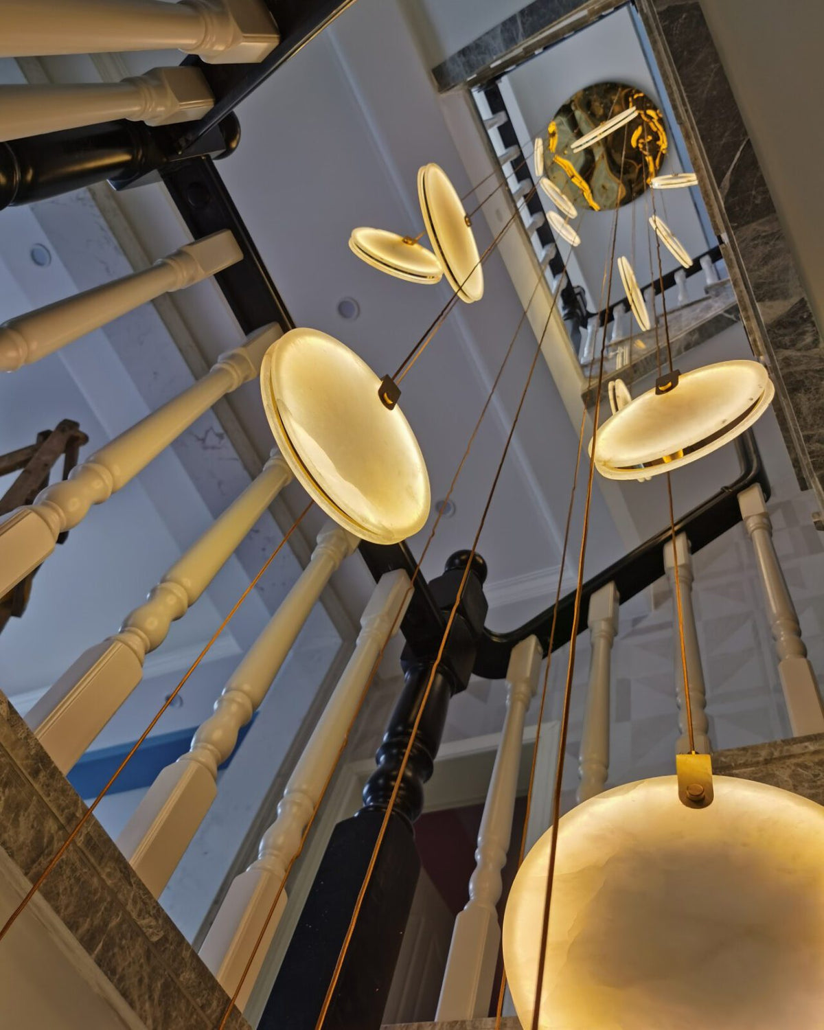 Lampada a Sospensione in Alabastro Harvest