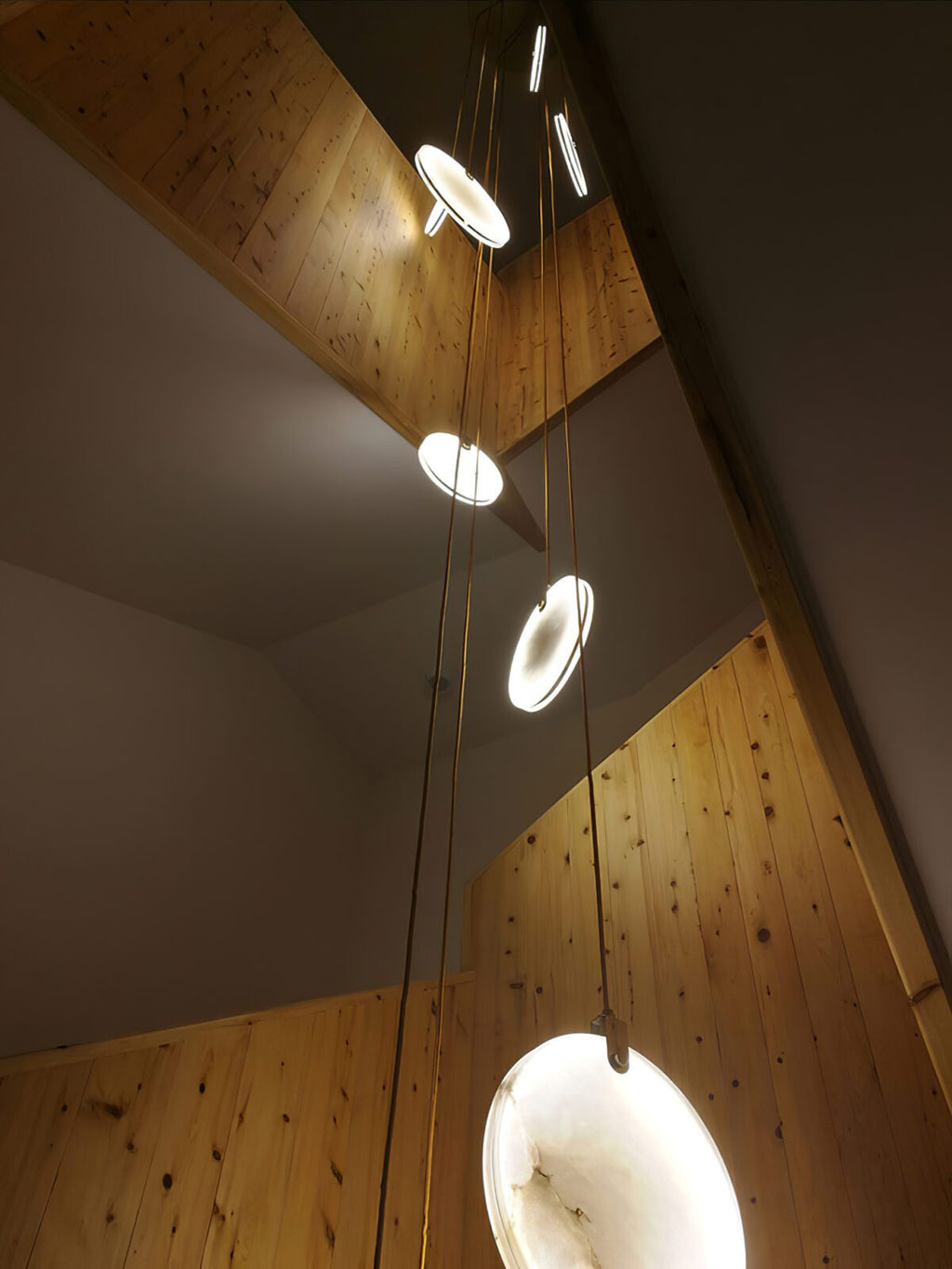 Lampada a Sospensione in Alabastro Harvest