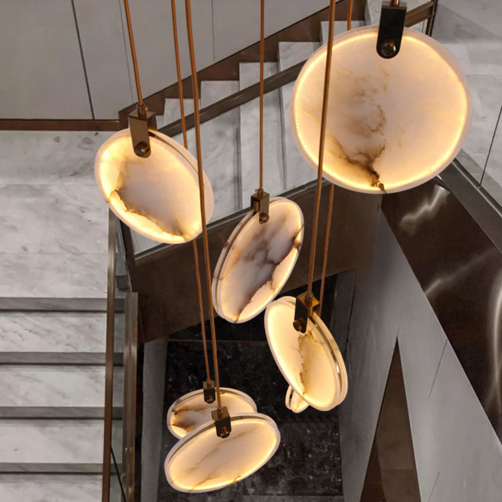 Lampada a Sospensione in Alabastro Harvest