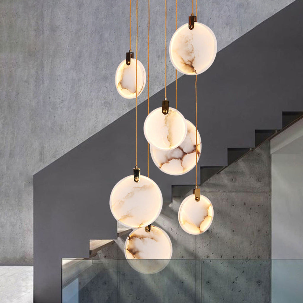 Lampada a Sospensione in Alabastro Harvest
