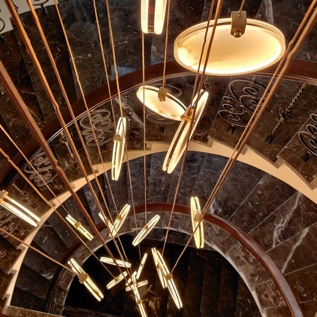 Lampada a Sospensione in Alabastro Harvest