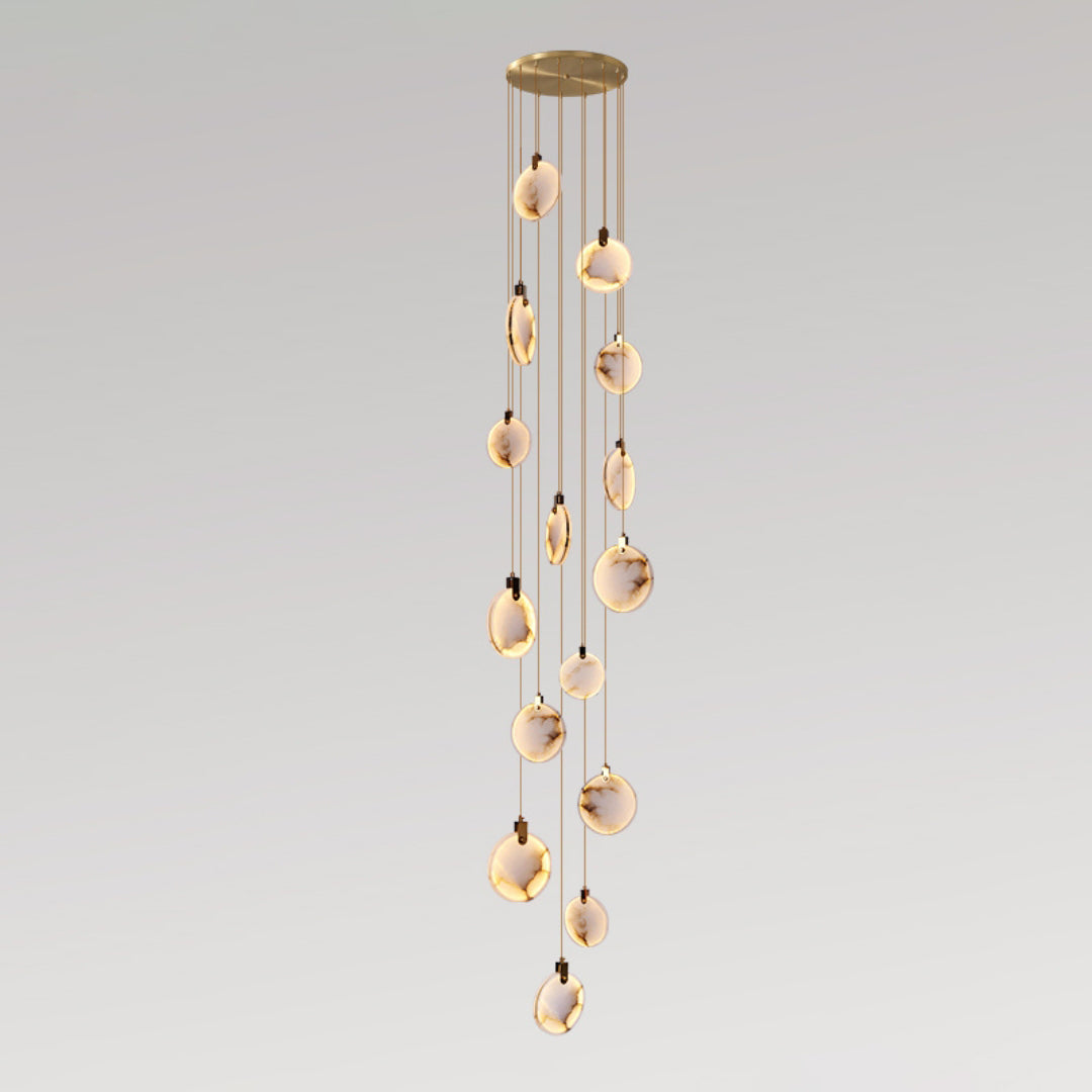 Lampada a Sospensione in Alabastro Harvest