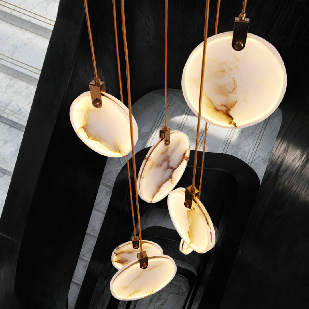 Lampada a Sospensione in Alabastro Harvest