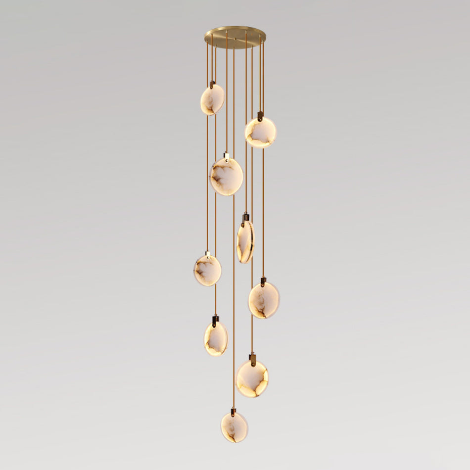 Lampada a Sospensione in Alabastro Harvest
