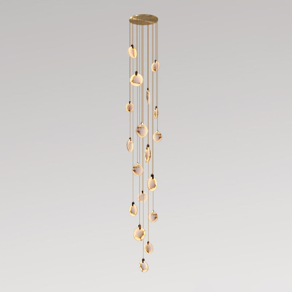 Lampada a Sospensione in Alabastro Harvest