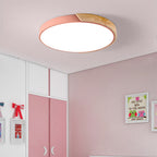 Lampada da soffitto Haslon – Legno & Acrilico – Bianco – Ø 40 cm – Design moderno per soggiorno e sala da pranzo
