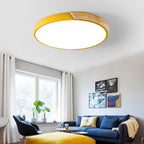 Lampada da soffitto Haslon – Legno & Acrilico – Bianco – Ø 40 cm – Design moderno per soggiorno e sala da pranzo
