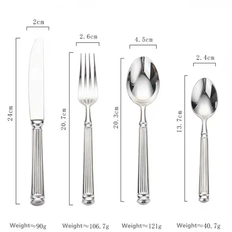 Set di Posate Agua Silver