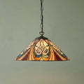 Hector Medium Tiffany Lampada da Soffitto, attacco per una lampadina