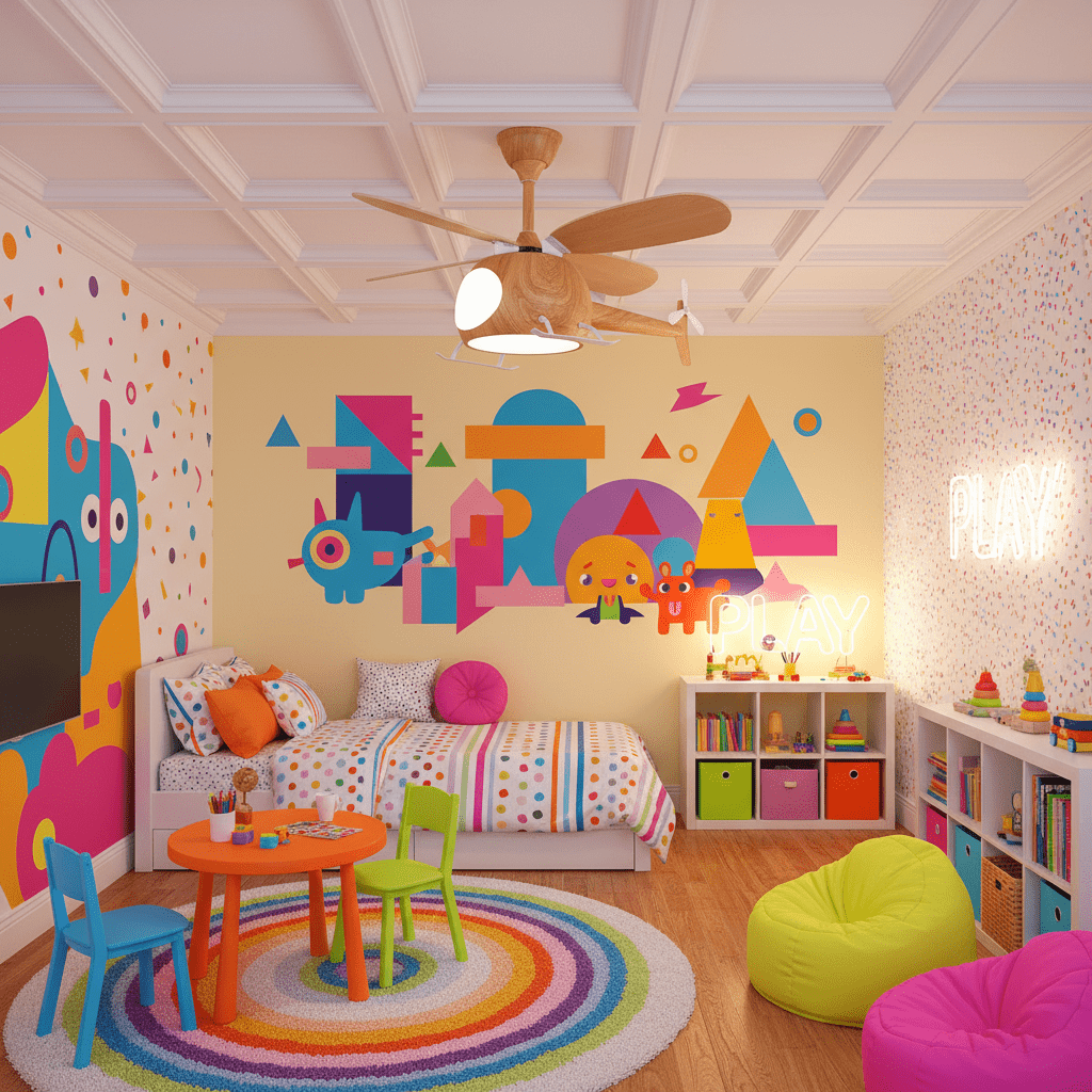 Ventilatore a soffitto con luce Heli Breeze Kids
