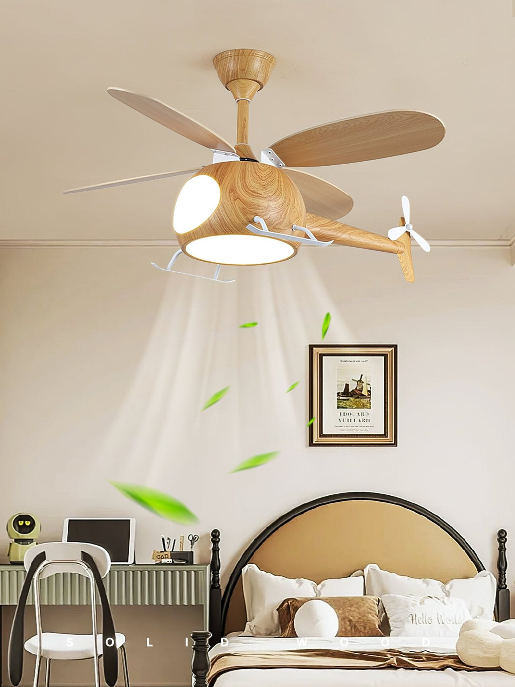 Ventilatore a soffitto con luce Heli Breeze Kids