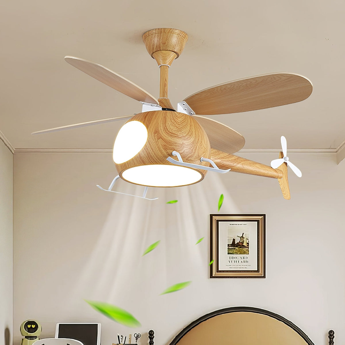 Ventilatore a soffitto con luce Heli Breeze Kids