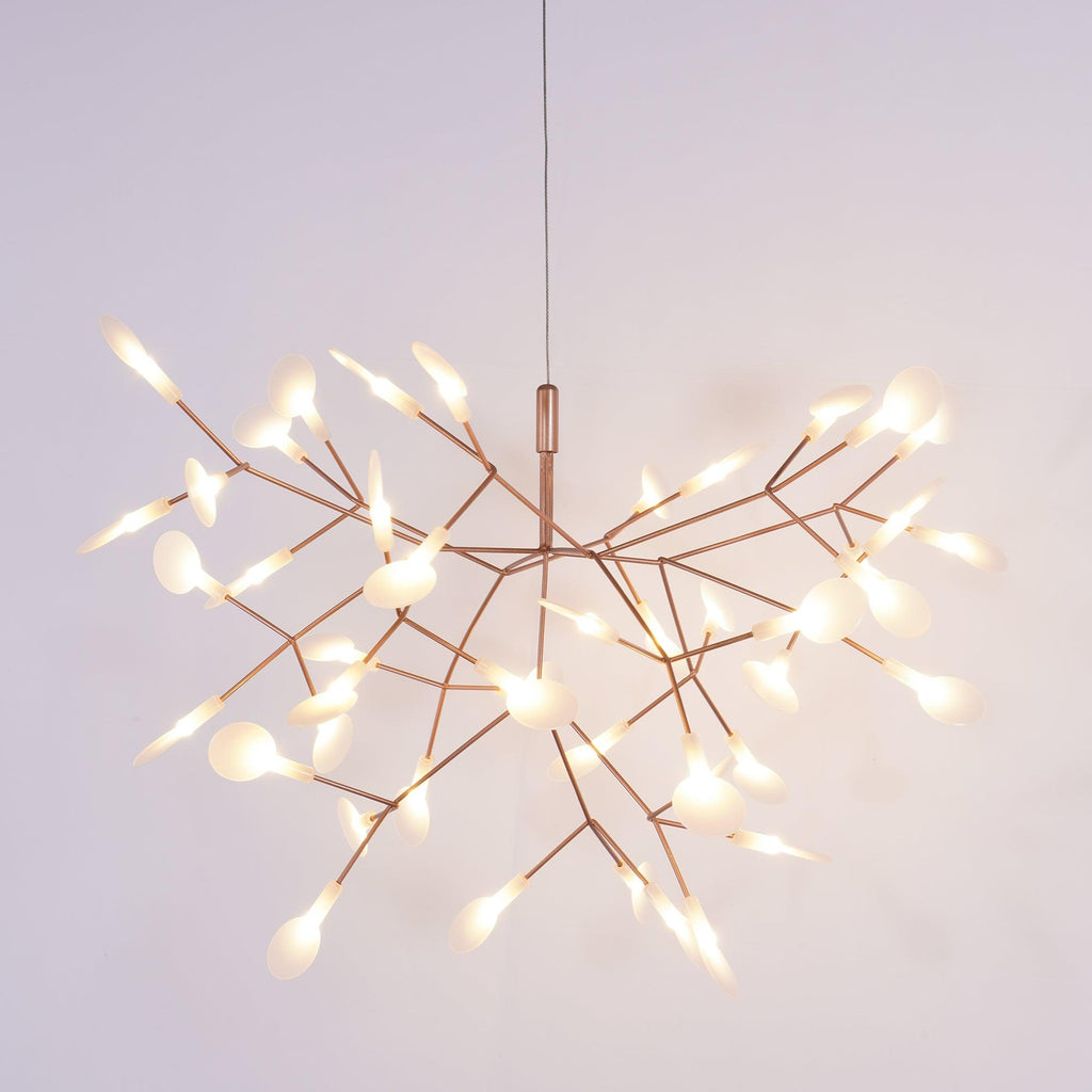 Lampadario LED Firefly in Oro Rosa