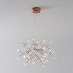 Lampadario LED Firefly in Oro Rosa