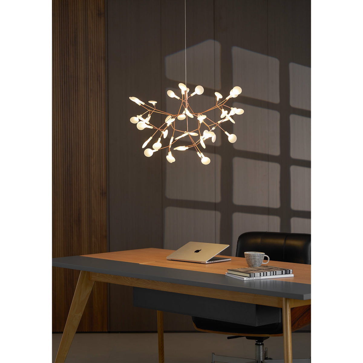 Lampadario LED Firefly in Oro Rosa